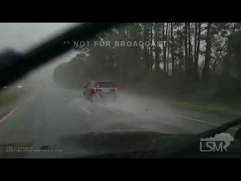 08-28-2022 Jacksonville,  FL - Heavy Rain on I 10 - Street Flooding