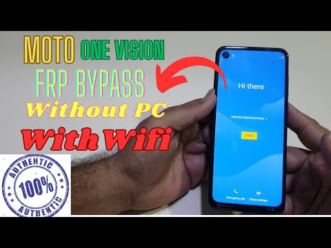 Moto One Vision Frp Bypass Without Pc Final Solution | Remove Google Account