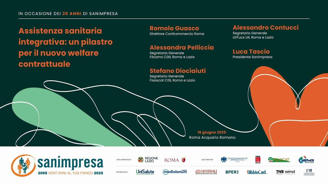 Sanità integrativa e nuovo welfare contrattuale | Tavola Rotonda con le Parti Sociali