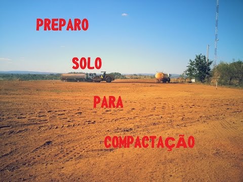 Preparação solo para compactação