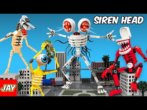 LEGO Trevor Henderson: I Recreated Every SIREN HEAD Monster | JAY BRICKS