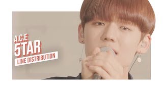 A.C.E - 5TAR (w/ Chan) Line Distribution (Color Coded) | 에이스