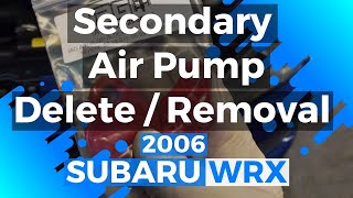Subaru WRX Secondary Air Pump Removal