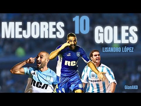 Los Mejores 10 Goles de Lisandro López en Racing Club
