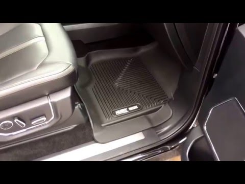Husky x-act contour floor liners installed on a 2015 F150 Platinum SuperCrew cab.