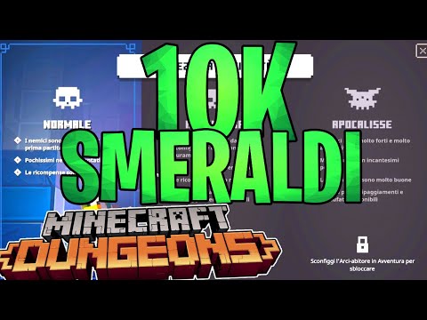 10k SMERALDI in 1 ORA??? COME FARMARE SMERALDI su MINECRAFT DUNGEONS