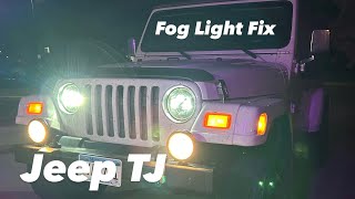 Jeep Wrangler TJ Fog Light Fix