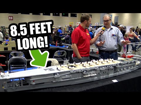 Huge LEGO WWII Japanese Aircraft Carrier Kaga