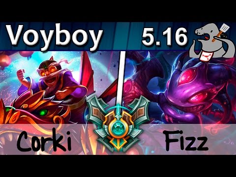 Voyboy - Corki vs Fizz - Mid - Master S5 | 308