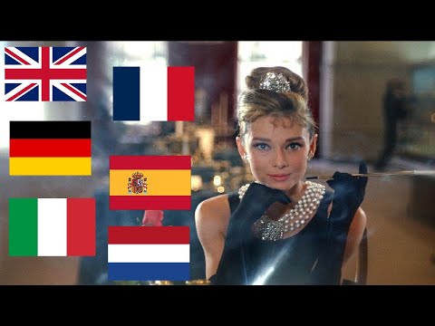 Audrey Hepburn Speaking 6 Languages