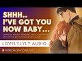 ASMR Let Mommy Shush You Through The Storm ️ Shushing Heartbeats Hair Playing Sleep AID