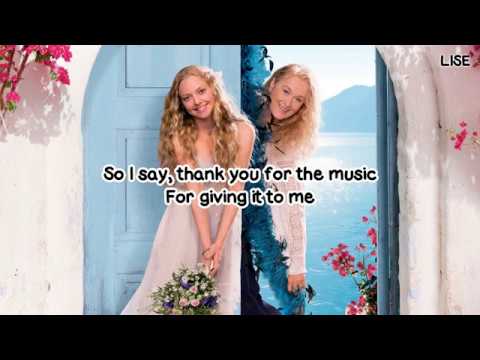 Amanda Seyfried - Thank You for the Music (From "Mamma Mia!") [Lyrics Video]