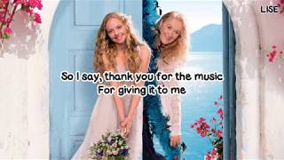 Amanda Seyfried - Thank You for the Music (From &quot;Mamma Mia!&quot;) [Lyrics Video]