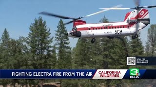 Crews make progress battling the Electra Fire