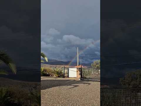 Arcoíris en Illapel en medio de sistema frontal