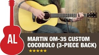 Video thumbnail for Martin OM-35 Custom Cocobolo Review by Acoustic Letter