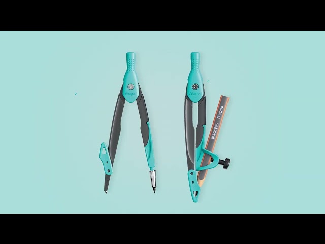 Vídeo relacionado con Maped - Material Escolar - Start Caja 3 Piezas - Compás Escolar de Precisión - Incluye 1 Abrazadera Universal y 1 Estuche de Minas - Brazos de Metal para Mejorar la Rigidez