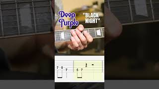 Master the Iconic Riff of 'Black Night' by Deep Purple - On-Screen Tabs Tutorial