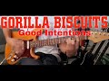Gorilla Biscuits - Good Intentions (Guitar Cover)