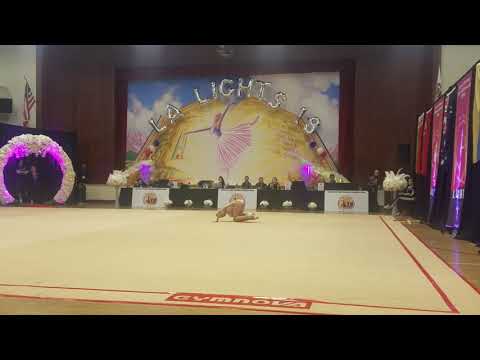 Sushchynaskya Aryna (Belarus) - 15.6 - Ball - Level 10 Senior - LA Lights 2018 - 2