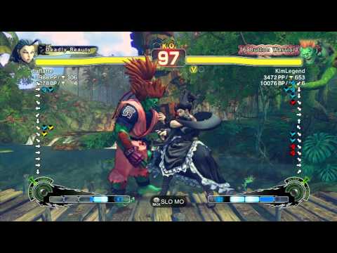 SSF4 AE: tiaflatte (Rose) vs KimLegend (Blanka) - Ranked Match (720p HD)