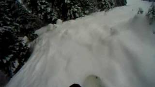 preview picture of video 'Snowboarding at Whitewater in Nelson, BC'