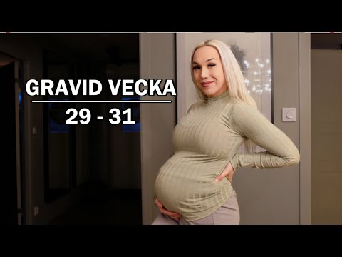 GRAVID VECKA 29-31, BÖRJAR BLI TRÅNGT I MAGEN.. |Gravid vecka för vecka|