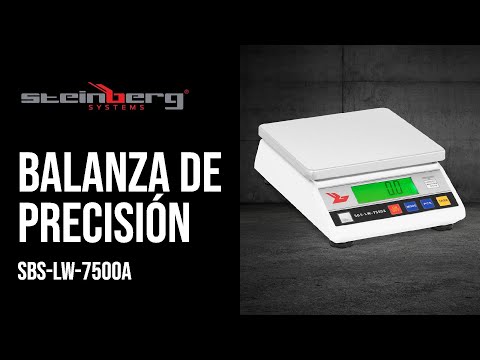 vídeo - Balanza de precisión - 7.500 g / 0,3 g