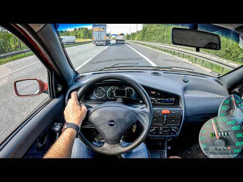 1998 Fiat Siena [1.6 I 16V 103HP] |0-100| POV Test Drive #1186 Joe Black