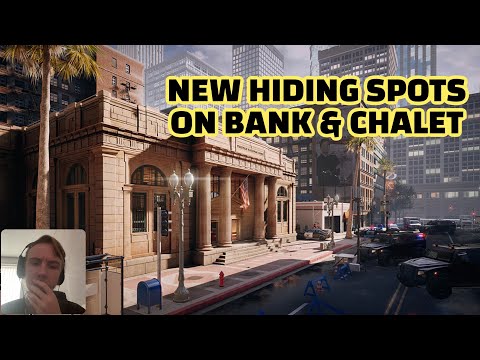 *NEW* HIDING SPOTS ON CHALET + BANK (reaction) | Rainbow Six Siege