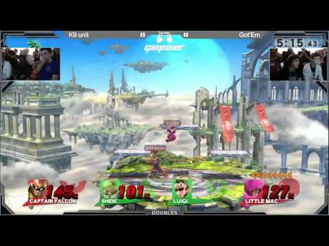 DVDA #10 Doubles: Got' Em (Captain Falcon & Little Mac) vs K9 Unit (Sheik & Luigi)