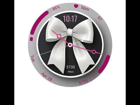 White Bow - Watch Face video thumbnail