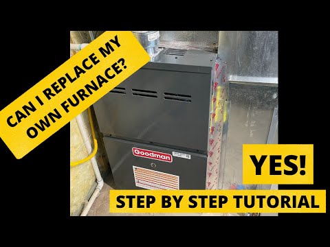 How To Replace A Gas Furnace    -Start To Finish-