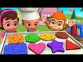 DIY Chocolate Cookie Dough Shapes Learn Shapes For Kids Little Baby Boy Girl Fun Educational
