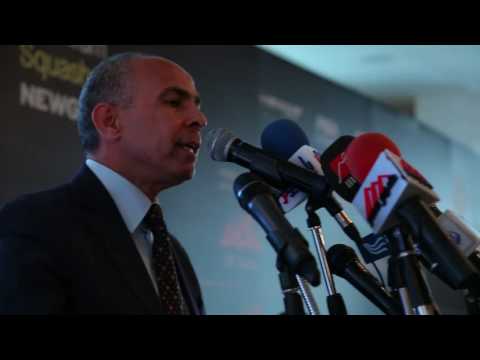AL AHRAM SQUASH OPEN NEWGIZA 2016 PRESS CONFERENCE المؤتمر الصحفى الخاص ببطوله الأهرام للاسكواش
