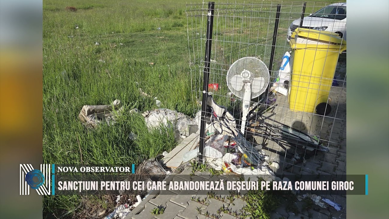 Sancțiuni pentru cei care abandonează deșeuri pe raza comunei Giroc