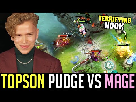 Topson New Favorite Hero PUDGE vs MagE INVOKER - Mid Lane DOTA 2