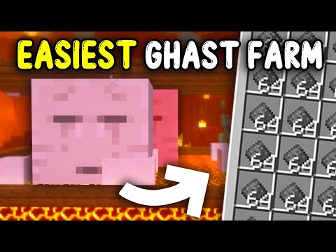 EASIEST GHAST Farm Minecraft 1.21!
