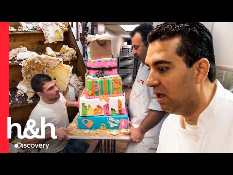 Reacción de Buddy al enterarse que dejaron caer un pastel listo | Cake Boss | Discovery H&H