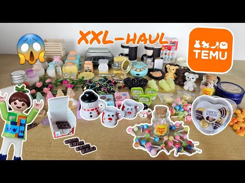 XXL Temu Haul- Miniaturen Unboxing- Vergleich zu Playmobil- Deutsch | Familie Hund