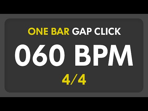 60 BPM - Gap Click - 1 Bar (4/4)