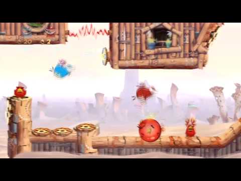Let's Play Rayman Origins Walkthrough Co-Op Part 7 - 2nd World Boss!