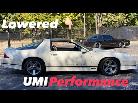 Lowering an 1987 IROC-Z with UMI Performance suspension and springs!