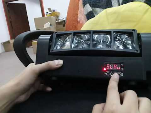 Spider moving head Sond mode setting