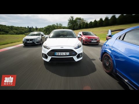 Comparatif GTI 2016 : Focus RS / Civic Type R / Peugeot 308 GTi / Leon Cupra [Partie 1/2]