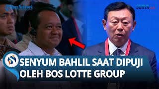 Senyum Bahlil Disorot saat Dipuji Bos Lotte Grup di Samping Prabowo: Terima Kasih Menteri ESDM