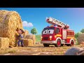 Fire Truck In The Haystack Rescue Nursery Rhymes Kids Songs