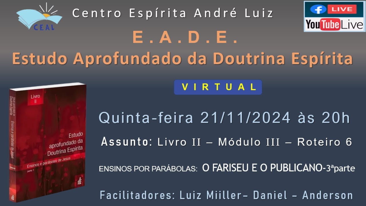 EADE-Est.Aprof. Dout.Espírita-Liv.II-Mod.3 -Rot 6 - O FARISEU E O PUBLICANO-3ªparte