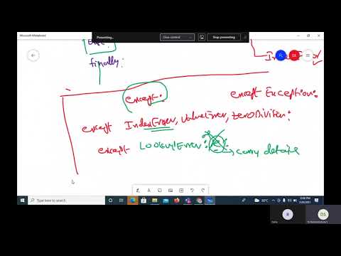 Python Programming Lecture 32 Flow In Exception Handling