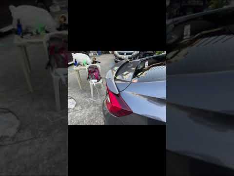Honda civic spoiler installation